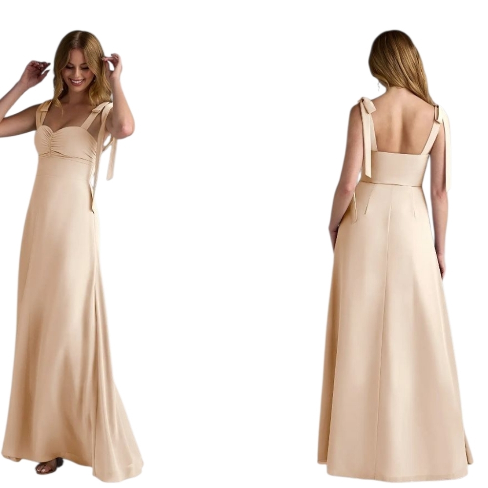 NWT AZAZIE LIZET Alabaster A-Line Sweetheart Neckline Chiffon Dress, size A4 - Picture 15 of 16